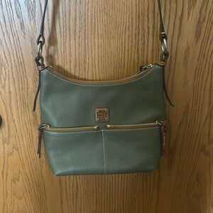 Dooney & Bourke Crossbody Olive Green Pebble Grain Leather